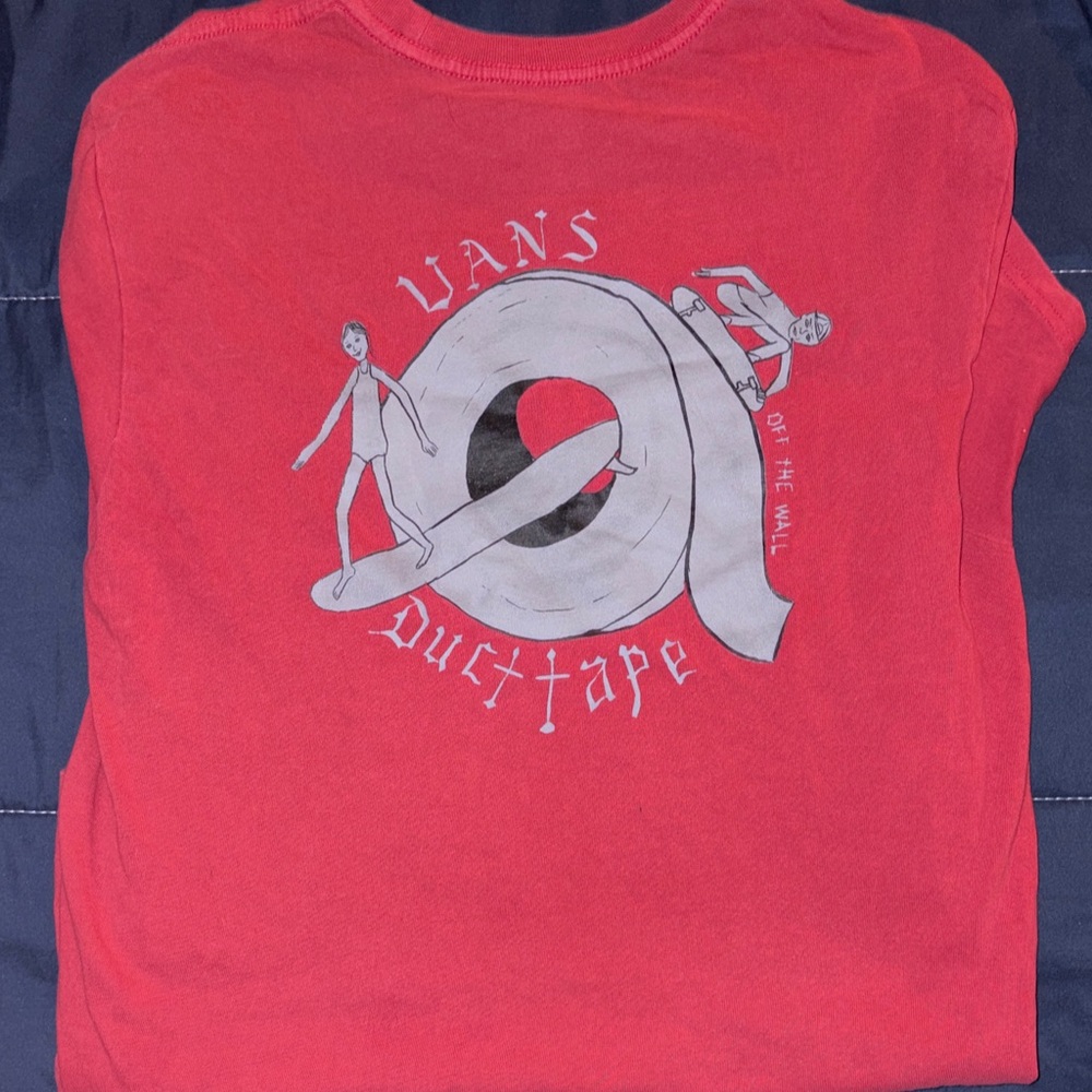Vans Red Tee with Logo - Picture 2 of 4